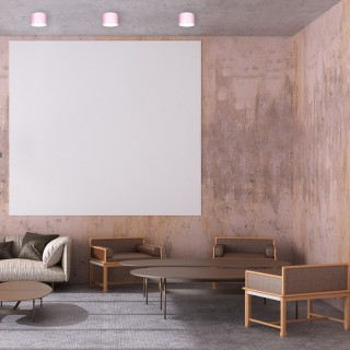 Lampa sufitowa DIXIE Pink/White  1xGX53