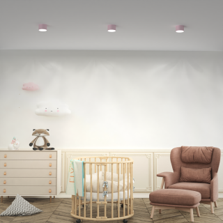 Lampa sufitowa DIXIE Pink/White  1xGX53