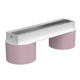 Lampa sufitowa DIXIE Pink/White  2xGX53