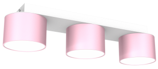 Lampa sufitowa DIXIE Pink/White  3xGX53