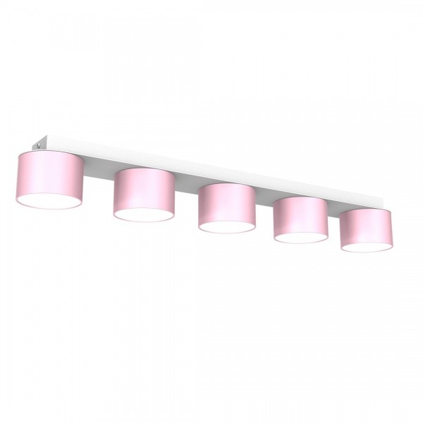 Lampa sufitowa DIXIE Pink/White  5xGX53