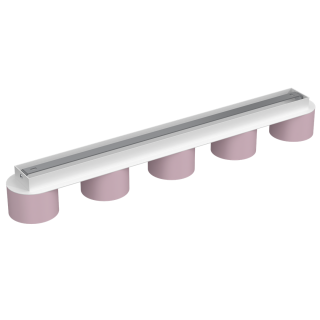 Lampa sufitowa DIXIE Pink/White  5xGX53