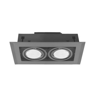 Lampa podtynkowa BLOCCO GREY 2x7W GU10 LED
