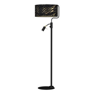 Lampa stojąca SENSO Black/Gold 1xE27 + 1x mini GU10