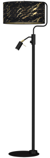 Lampa stojąca SENSO Black/Gold 1xE27 + 1x mini GU10