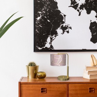 Lampka nocna ZIGGY PINK Gold/Pink 1xE27