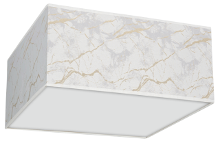 Lampa sufitowa SENSO White/Gold kwadrat 500mm 3xE27