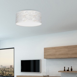 Lampa sufitowa SENSO White/Gold Ø400mm 2xE27