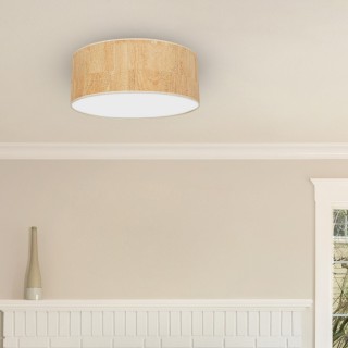 Lampa sufitowa CORK White/Cork 3xE27
