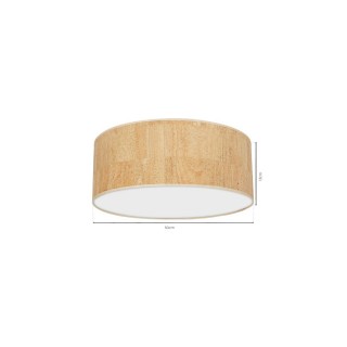 Lampa sufitowa CORK White/Cork 3xE27