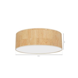 Lampa sufitowa CORK White/Cork 3xE27
