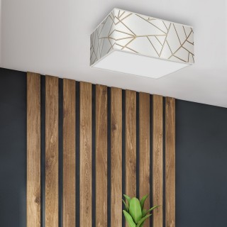 Lampa sufitowa ZIGGY WHITE White/Gold 2xE27