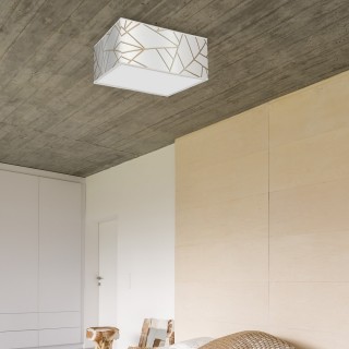 Lampa sufitowa ZIGGY WHITE White/Gold 2xE27