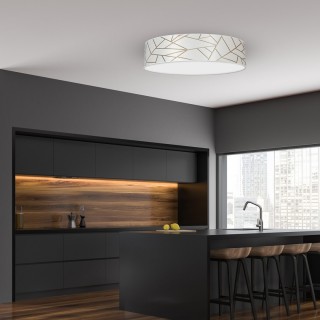 Lampa sufitowa ZIGGY WHITE White/Gold 3xE27