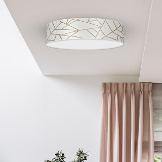 Lampa sufitowa ZIGGY WHITE White/Gold 3xE27
