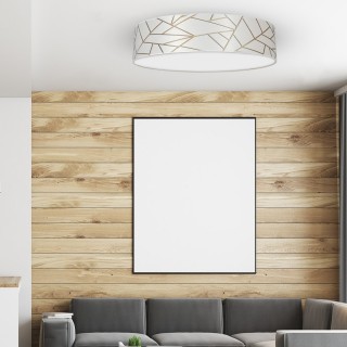 Lampa sufitowa ZIGGY WHITE White/Gold 3xE27