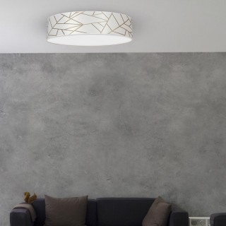 Lampa sufitowa ZIGGY WHITE White/Gold 3xE27