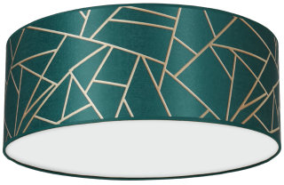 Lampa sufitowa ZIGGY GREEN Gold/Bottle green  2xE27