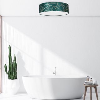 Lampa sufitowa ZIGGY GREEN Gold/Bottle green 3xE27