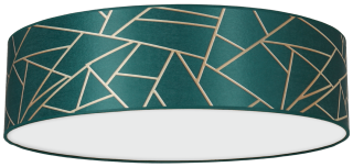 Lampa sufitowa ZIGGY GREEN Gold/Bottle green 3xE27