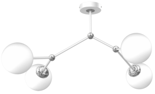 Lampa sufitowa JOY WHITE 4xE14