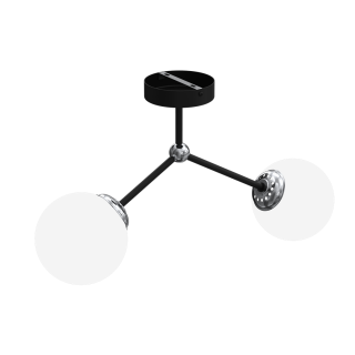 Lampa sufitowa JOY BLACK 2xE14