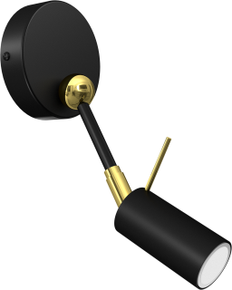 Kinkiet IRIS Black/Gold 1x mini GU10