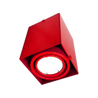 LAMPA SUFITOWA BLOCCO CZERW 1x7W GU10 LED