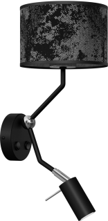 Kinkiet SATINO SILVER 1xE27 + 1x mini GU10