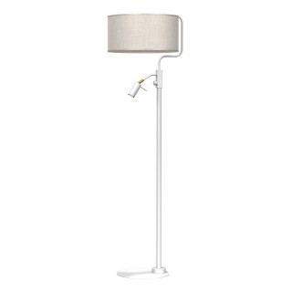 Lampa podłogowa LINO BIEL/LEN 1xE27 + 1x mini GU10