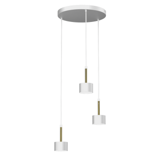 Lampa wisząca ARENA WHITE/GOLD 3xGX53