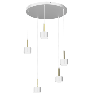 Lampa wisząca ARENA WHITE/GOLD 5xGX53
