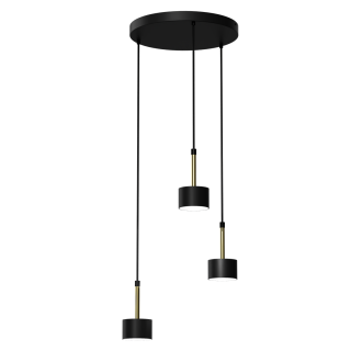 Lampa wisząca ARENA BLACK/GOLD 3xGX53