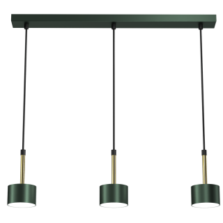 Lampa wisząca ARENA GREEN/GOLD 3xGX53