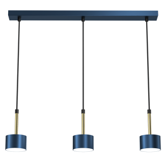 Lampa wisząca ARENA BLUE/GOLD 3xGX53