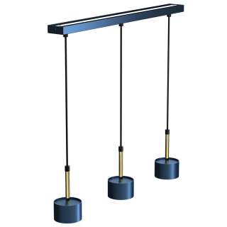 Lampa wisząca ARENA BLUE/GOLD 3xGX53
