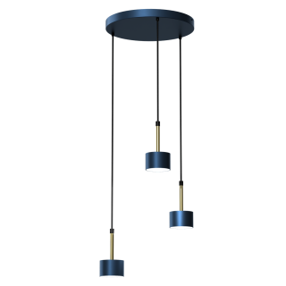 Lampa wisząca ARENA BLUE/GOLD 3xGX53