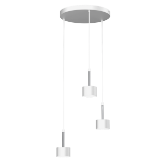 Lampa wisząca ARENA WHITE/SILVER 3xGX53