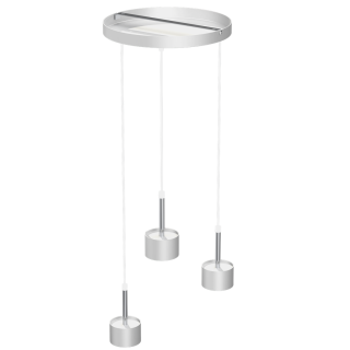 Lampa wisząca ARENA WHITE/SILVER 3xGX53