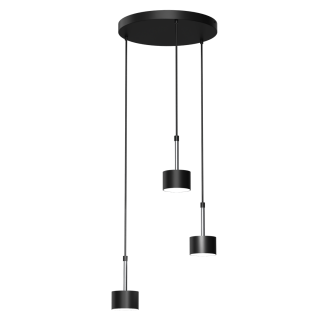 Lampa wisząca ARENA BLACK/SILVER 3xGX53
