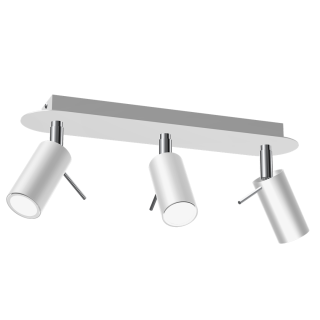 Lampa sufitowa PRESTON WHITE/CHROME 3x mini GU10