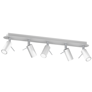 Lampa sufitowa PRESTON WHITE/CHROME 5x mini GU10