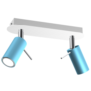 Lampa sufitowa PRESTON BLUE/WHITE 2x mini GU10