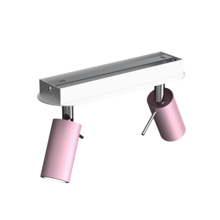 Lampa sufitowa PRESTON PINK/WHITE 2x mini GU10