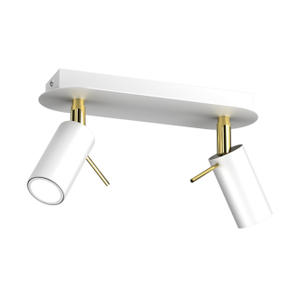 Lampa sufitowa PRESTON GOLD/WHITE 2x mini GU10