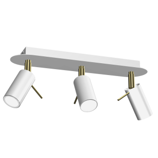 Lampa sufitowa PRESTON GOLD/WHITE 3x mini GU10