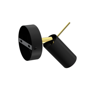 Kinkiet PRESTON GOLD/BLACK 1x mini GU10