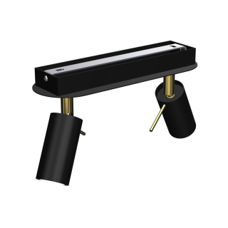 Lampa sufitowa PRESTON GOLD/BLACK 2x mini GU10