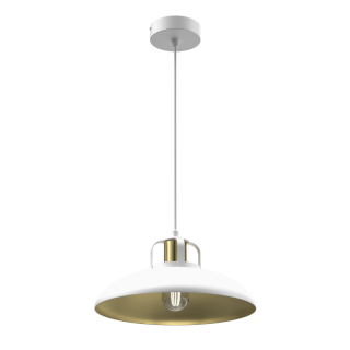 Lampa wisząca FELIX WHITE/GOLD 1xE27