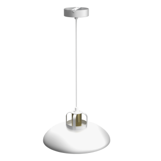 Lampa wisząca FELIX WHITE/GOLD 1xE27